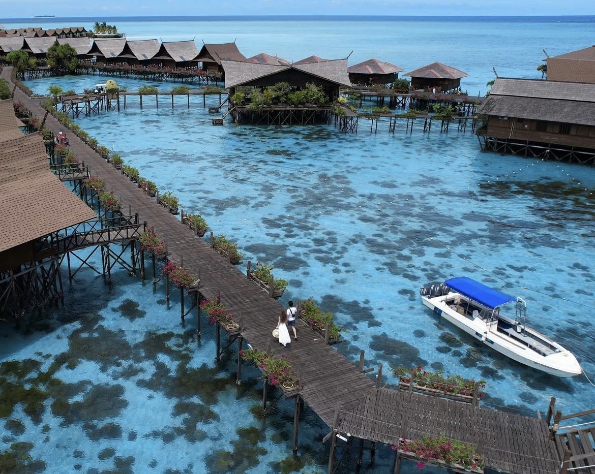 仙本那 Mabul 岛顾客打卡照